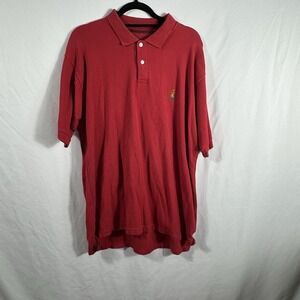 Chaps Ralph Lauren Men's Polo Shirt Red Large Short Sleeve Sz L